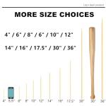 HOPELF 12" Natural Bamboo Skewers for BBQ，Appetiser，Fruit，Cocktail，Kabob，Chocolate Fountain，Grilling，Barbecue，Kitchen，Crafting and Party. Φ=4mm, More Size Choices 6"/8"/10"/14"/16"/30"(100 PCS)