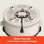 bella 6.0 Qt Manual Slow Cooker, Ceramic Nonstick Coating, 3 Temperature Settings, Dishwasher Safe Stoneware Pot and Tempered Glass Lid, Cool Touch Handles & Tangle Free Cord Wrap, Oatmilk