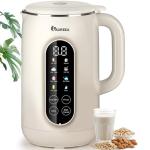 IAGREEA 35oz Nut Milk Maker Machine Stainless Steel Lid BPA Free, 8in1 Soy Milk Maker for Homemade Milkshake/Nut/Oat, 10 Blades Electric Blender with Delay Start/Boil Water/Self Cleaning, Easy of Use