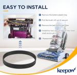 KEEPOW Replacement Belts for Hoover Vacuum Elite Rewind Plus UH71200, UH71012, UH71013, UH71003, UH71011, UH71009, UH72003, UH72011, Replace Part 562932001 (4 Pack)