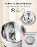 IAGREEA 35oz Nut Milk Maker Machine Stainless Steel Lid BPA Free, 8in1 Soy Milk Maker for Homemade Milkshake/Nut/Oat, 10 Blades Electric Blender with Delay Start/Boil Water/Self Cleaning, Easy of Use