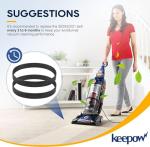 KEEPOW Replacement Belts for Hoover Vacuum Elite Rewind Plus UH71200, UH71012, UH71013, UH71003, UH71011, UH71009, UH72003, UH72011, Replace Part 562932001 (4 Pack)