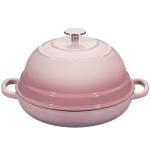 EDGING CASTING Enameled Cast Iron Dutch Oven Pot with Lid, Round Bread Oven for Homemade Sourdough Bread Baking, 6 Quart, Pink