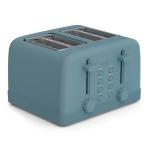 bella 4 Slice Toaster, 6 Setting Shade Control with Reheat & Cancel Buttons, Removable Crumb Tray, Anti Jam & Auto Shutoff, 900 Watt, Surf