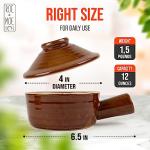 Set of 2 Roe & Moe Egg Cooker - Non-Stick, Ceramic Microwave Egg Poacher with Dome Chimney Lid- Savor the Joy of Culinary Adventures, from Poached Eggs to Delicious Soups with our Microwave Steamer