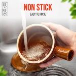 Set of 2 Roe & Moe Egg Cooker - Non-Stick, Ceramic Microwave Egg Poacher with Dome Chimney Lid- Savor the Joy of Culinary Adventures, from Poached Eggs to Delicious Soups with our Microwave Steamer