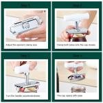Jar Opener for Weak Hands, Manual Twisting Can Top Remover, Adjustable Stainless Steel Lid Loosener, Gripper Tight Lid Opener for Seniors, Arthritis, Kitchen Gadgets