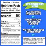 Capri Sun Strawberry Kiwi Flavored with other natural flavor Juice Drink Blend, 10 ct Box, 6 fl oz Pouches