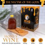 VineLabs Honey Mead Making Kit with Yeast and Starter Home Brew Accessories, Reusable, Step-by-Step Brewing Process, 1 Gallon, Made in the USA