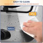 Single Burner Propane Stove 15000 BTU, Portable Gas Single Propane Burner, 1 Burner Camping Stove with LPG Adapter Hose for Indoor and Outdoor Cooking, Unique Body Integrated Design