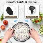 Ukeetap 10" Pro Chicken Shredder Tool Twist Large for Kitchen, BPA-Free Food-Safe Meat Grinder, Visible Chicken Breast Meat Shredder with Strong Anti-Slip Bottom & Ergonomic Handle, Black