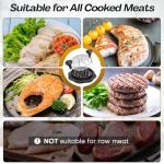 Ukeetap 10" Pro Chicken Shredder Tool Twist Large for Kitchen, BPA-Free Food-Safe Meat Grinder, Visible Chicken Breast Meat Shredder with Strong Anti-Slip Bottom & Ergonomic Handle, Black