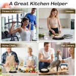 Ukeetap 10" Pro Chicken Shredder Tool Twist Large for Kitchen, BPA-Free Food-Safe Meat Grinder, Visible Chicken Breast Meat Shredder with Strong Anti-Slip Bottom & Ergonomic Handle, Black