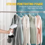 Rolipo Handheld Steamer for Clothes 1200W, Clothes Steamer with Large 360ml Water Tank, Fast Wrinkle Remover Portable Garment Steamer, Ideal for Home, Office, Travel, White