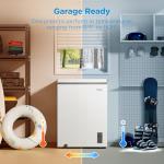 Midea MERC05C4BAWW 5.1 Cubic Feet Chest Freezer Cu.ft-Convertible, White