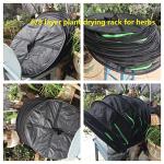 ANZERWIN Herb Drying Rack for Seed 6 Tier,Flower Bud Drying Rack Net,Weed Dryer Rack,6 Layer Mesh Hanging Plant Dryer,Outdoor Plant Dry Net Hanging Tea,Bacon Sausage Dryer Net with Zipper Opening