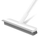 SetSail Floor Scrub Brush with 48-Inch Long Adjustable Handle 2 in 1 Scrape Brush Stiff Bristle Floor Scrubber for Cleaning Shower Bathroom Garage Kitchen Wall Deck Tub Tile