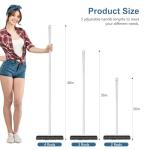 SetSail Floor Scrub Brush with 48-Inch Long Adjustable Handle 2 in 1 Scrape Brush Stiff Bristle Floor Scrubber for Cleaning Shower Bathroom Garage Kitchen Wall Deck Tub Tile