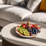 Capybara Ceramic Jewelry Tray, 7.87 Inch Ceramic Dessert Plate for Kitchen, Salad, Appetizer, Small Dinner, Lunch, Party, Pasta, Fruit Plate - Dishwasher, Microwave, Freezer, Oven Safety