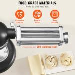 VEVOR Patsa Roller Attchemnt for KitchenAid Stand Mixer, Stainless Steel Pasta Maker Attachment, Pasta Maker Machine Accessory with 8 Adjustable Thickness Knob, KitchenAid Pasta Attachment by VEVOR