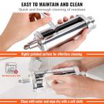 VEVOR Patsa Roller Attchemnt for KitchenAid Stand Mixer, Stainless Steel Pasta Maker Attachment, Pasta Maker Machine Accessory with 8 Adjustable Thickness Knob, KitchenAid Pasta Attachment by VEVOR