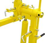 JEGS Auto Rotisserie | 2000 LBS Capacity | Made From Heavy Duty Steel | Yellow Finish | Overall Dimensions: 19 Feet Long x 5 Feet Wide x 5 Feet High