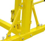 JEGS Auto Rotisserie | 2000 LBS Capacity | Made From Heavy Duty Steel | Yellow Finish | Overall Dimensions: 19 Feet Long x 5 Feet Wide x 5 Feet High