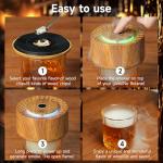 HOMEHELP Whiskey Smoker Kit with Wooden Barrel Case, Electric Cocktail Smoker and 8 Flavors Wood Chips, Luxurious Old Fashioned Smoker Kit Bourbon Gifts for Men