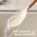 CAROTE 22pcs Silicone Cooking Utensils Set, 446°F Heat Resistant Kitchen Utensils Gadgets Set, Spatula, Turner, Whisk, Tongs