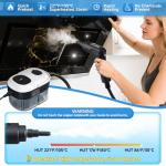 Steam Cleaner, 3-Level Adjustable Handle, 1500W Steam Cleaner for Home, 15s Heat-Up, Portable Steamer for Cleaning Car, 47.04oz Tank, 16 Pcs Accessories for Dirt, Grout, Couch, Furniture, Grease,Tile