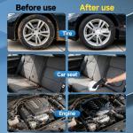 Steam Cleaner, 3-Level Adjustable Handle, 1500W Steam Cleaner for Home, 15s Heat-Up, Portable Steamer for Cleaning Car, 47.04oz Tank, 16 Pcs Accessories for Dirt, Grout, Couch, Furniture, Grease,Tile