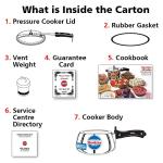 Hawkins Stainless Steel Contura Induction Compatible Inner Lid Pressure Cooker, 1.5 Litre, Silver (SSC15)