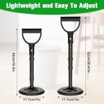 BSTSLL Manual Trash Compactor (16.5" to 20.4"H)), Waste Compactor for Kitchen Garbage Compressor Hand Tool, Outdoor Trash Can Compressor for Waste Bin - Space Saving Design - Black