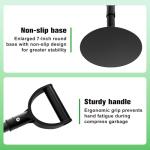 BSTSLL Manual Trash Compactor (16.5" to 20.4"H)), Waste Compactor for Kitchen Garbage Compressor Hand Tool, Outdoor Trash Can Compressor for Waste Bin - Space Saving Design - Black