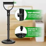 BSTSLL Manual Trash Compactor (16.5" to 20.4"H)), Waste Compactor for Kitchen Garbage Compressor Hand Tool, Outdoor Trash Can Compressor for Waste Bin - Space Saving Design - Black