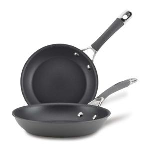 Circulon 83905 Radiance [hard anodized] Nonstick Frying pan set / Skillet Set - 8.5 Inch and 10 Inch, Gray