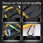 Cruiser Fiber Optic Cable Test Tool OTDR Launch Cable Box 1km SC/UPC-SC/APC SM Single Mode OTDR Dead Zone Eliminator 1310/1550nm