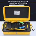 Cruiser Fiber Optic Cable Test Tool OTDR Launch Cable Box 1km SC/UPC-SC/APC SM Single Mode OTDR Dead Zone Eliminator 1310/1550nm