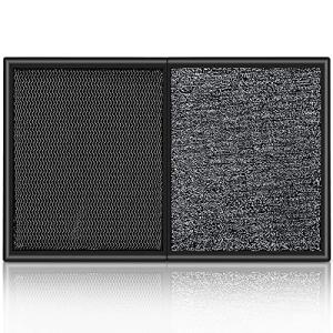 LOSTRONAUT 2-in-1 Wet Dry Shoe Cleaner - 25''x16'' Non Slip Floor Mat, Indoor & Outdoor Welcome Rug, Disinfectant Mat for Doors