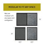 LOSTRONAUT 2-in-1 Wet Dry Shoe Cleaner - 25''x16'' Non Slip Floor Mat, Indoor & Outdoor Welcome Rug, Disinfectant Mat for Doors