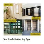 LOSTRONAUT 2-in-1 Wet Dry Shoe Cleaner - 25''x16'' Non Slip Floor Mat, Indoor & Outdoor Welcome Rug, Disinfectant Mat for Doors