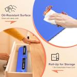 Warming Mat for Food,Food Warming Mat,Electric Warming Tray with 9 Temperature Settings and 6 Hours Timer,Fast Heating Mat for Food in 8S,Roll Up Silicone Food Warmers for Buffets Daily Use(248°F Max)