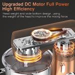 Mini Angel Stand Mixer,10-Speed 5QT Kitchen Electric Mixer,Tilt-Head Food Mixer with Dough Hook, Wire Whisk, Flat Beater, Stainless Steel Bowl (Champagne)