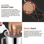 Mini Angel Stand Mixer,10-Speed 5QT Kitchen Electric Mixer,Tilt-Head Food Mixer with Dough Hook, Wire Whisk, Flat Beater, Stainless Steel Bowl (Champagne)