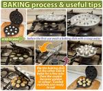 Walnut Cookie Mold Maker - Non-Stick Granite Oreshki Mold - Nut Cookies Maker