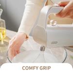 warran 4-in-1 Electric Hand Mixer for Baking, Cooking and Coffee Drinks(Champagne Gold)