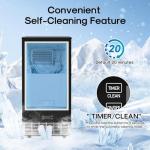 ICEPURE 15" Under Counter Ice Maker with Drain Pump, 85lbs/24H, Self-Cleaning, Smart Reminder, 24H Timer, ETL FCC, Built-in or Freestanding for Residential and Commercial, Stainless Steel