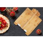 ZUJJAFY Tortilla Press 10 Inch Bamboo Tortilla Maker with 50pcs Parchment Paper, Mexican Tortillera Presser Homemade Tortillas Pataconera Dough Press, Square