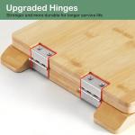 ZUJJAFY Tortilla Press 10 Inch Bamboo Tortilla Maker with 50pcs Parchment Paper, Mexican Tortillera Presser Homemade Tortillas Pataconera Dough Press, Square