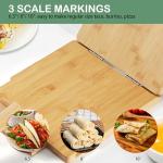 ZUJJAFY Tortilla Press 10 Inch Bamboo Tortilla Maker with 50pcs Parchment Paper, Mexican Tortillera Presser Homemade Tortillas Pataconera Dough Press, Square